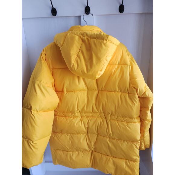 GANNI Spectra Yellow Recycle Oversized Puffer Jacket w Hood XS/S fits M -$475 - Picture 9 of 12